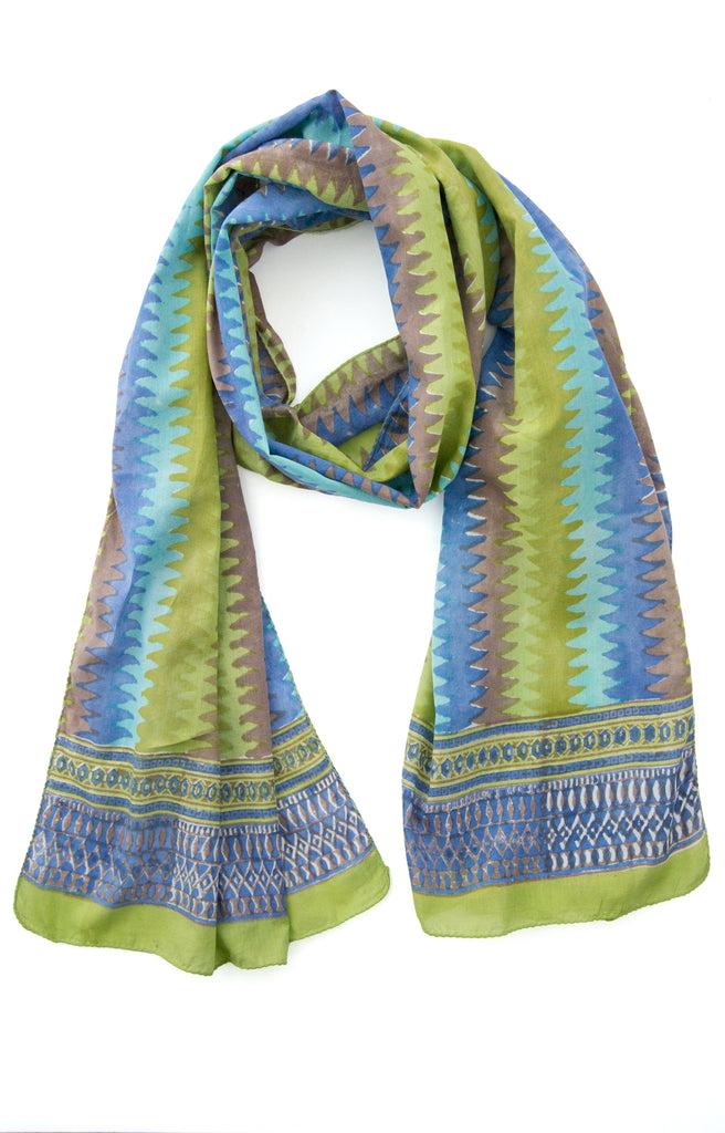Anokhi Scarf In Desert Zigzag