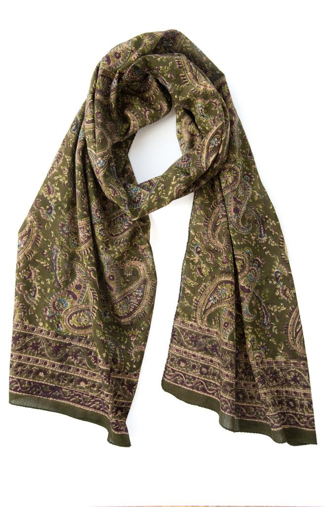 Anokhi Scarf In Double Paisley