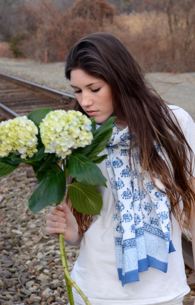 Anokhi Scarf In Elephants