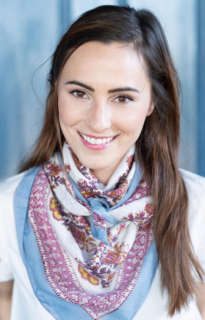 Anokhi Scarf In Gentle Bouquet