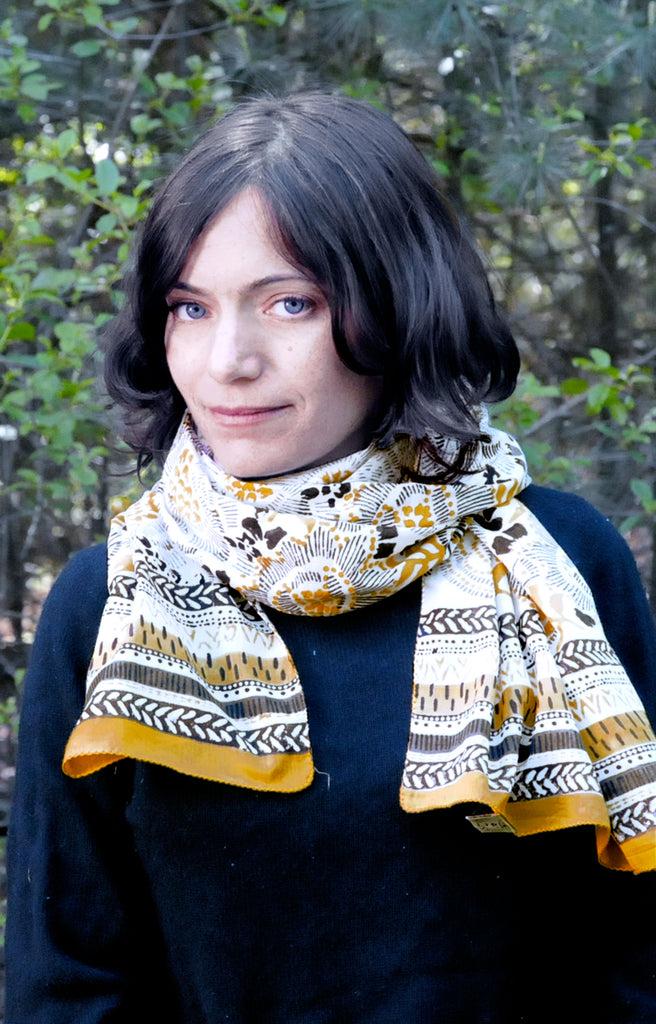 Anokhi Scarf In Goldenrod