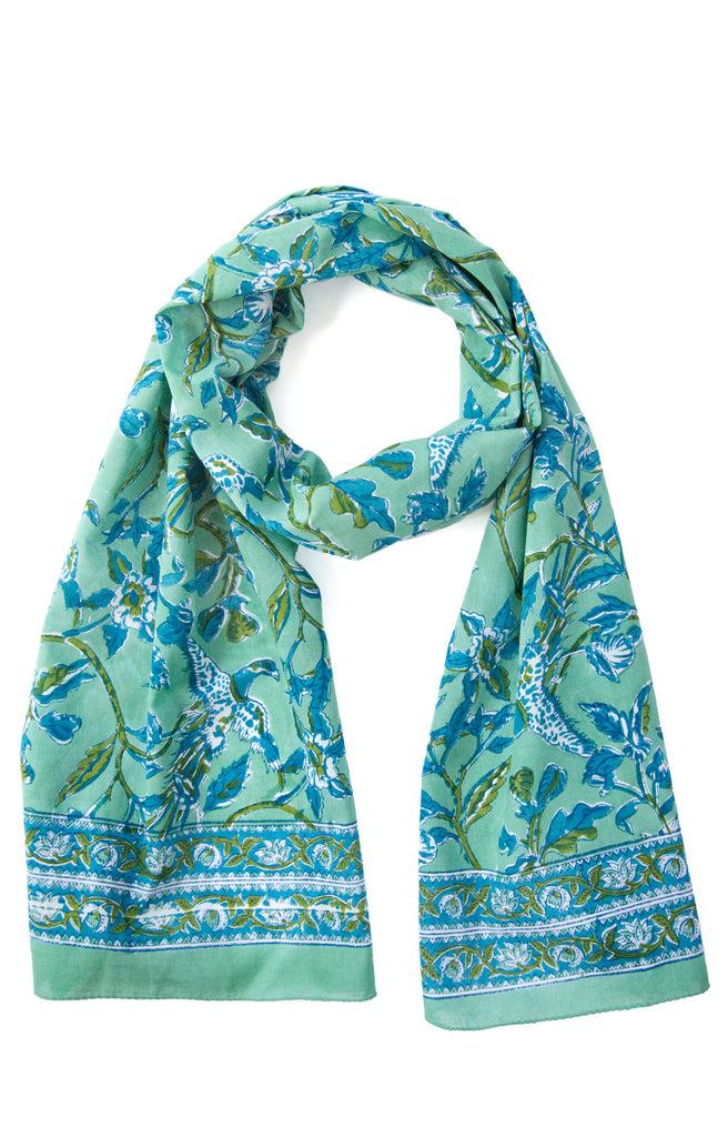 Anokhi Scarf In Green Phoenix