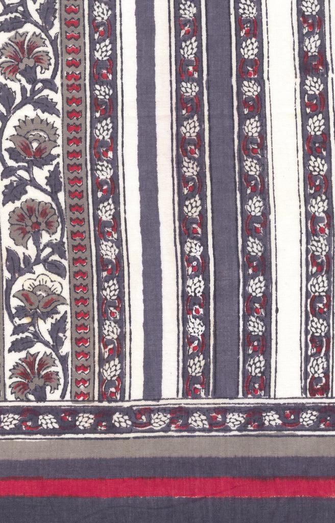 anokhi Scarf in Guinea Stripe