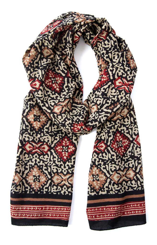 Anokhi Scarf In Ironwork