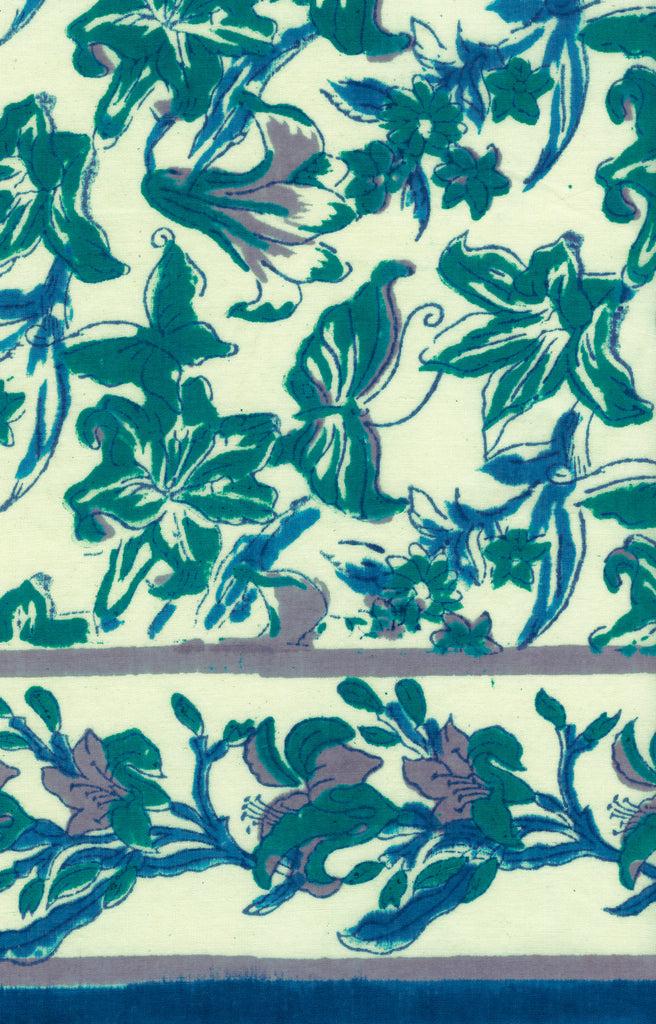 anokhi Scarf in Juniper Lilies