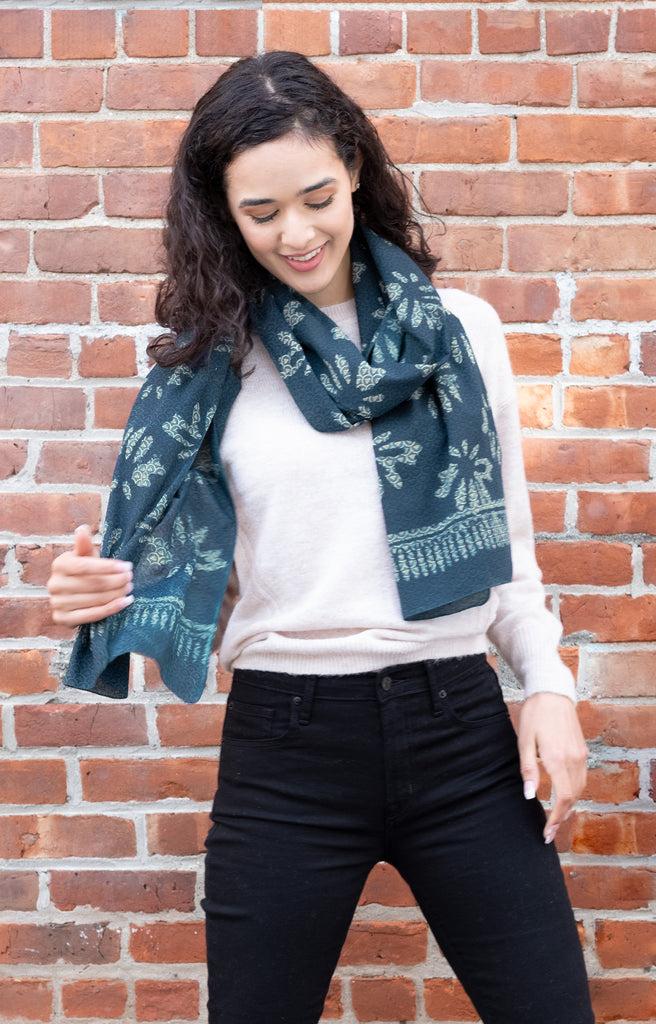 Anokhi Scarf In Lotus