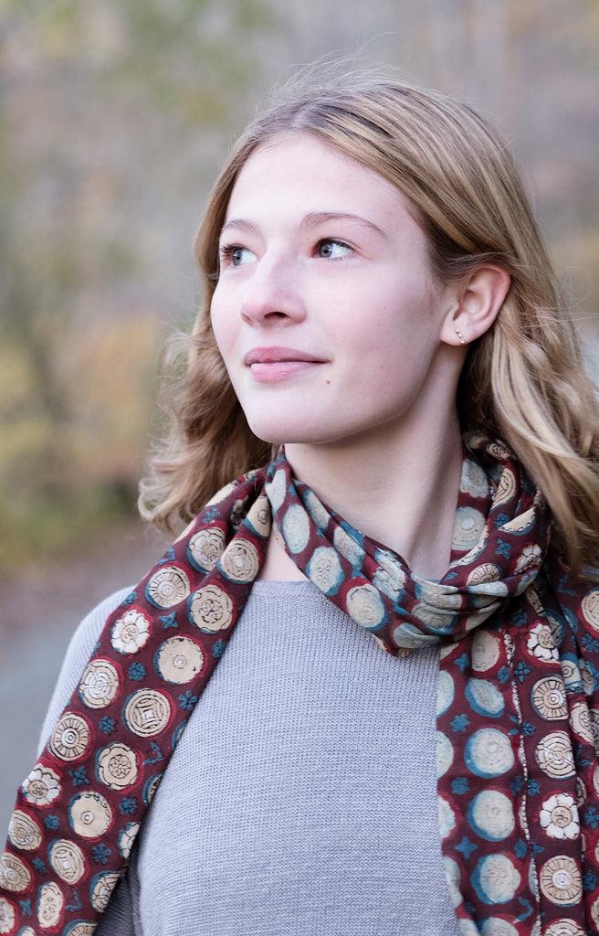 Anokhi Scarf In Medallions