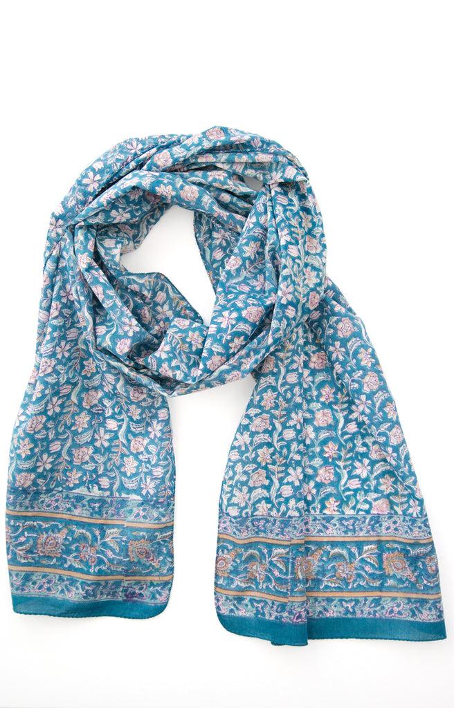 Anokhi Scarf In Moonlit Garden
