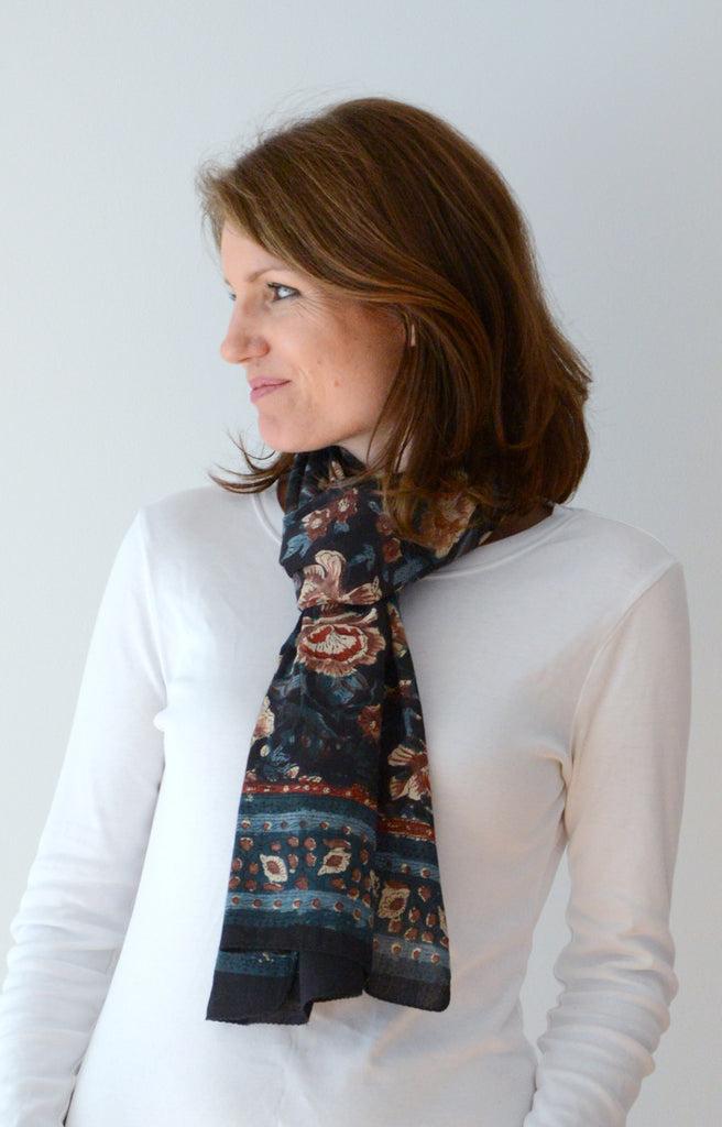 Anokhi Scarf In Multi Floral