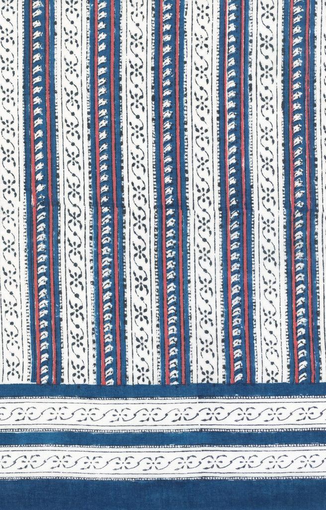 anokhi Scarf in Navy Stripe