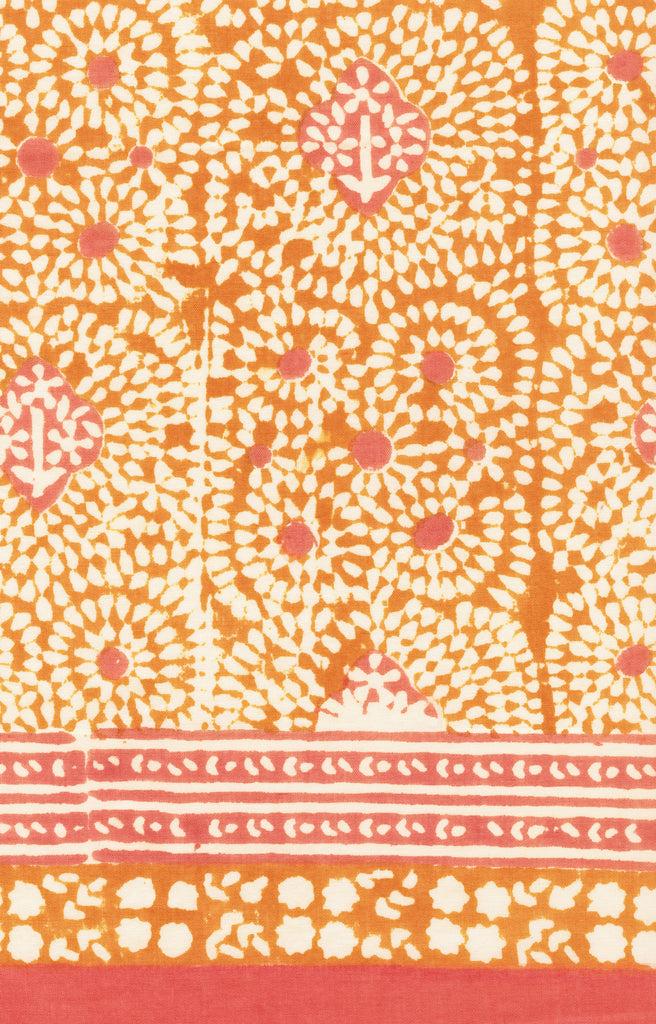 anokhi Scarf in Orange Dot