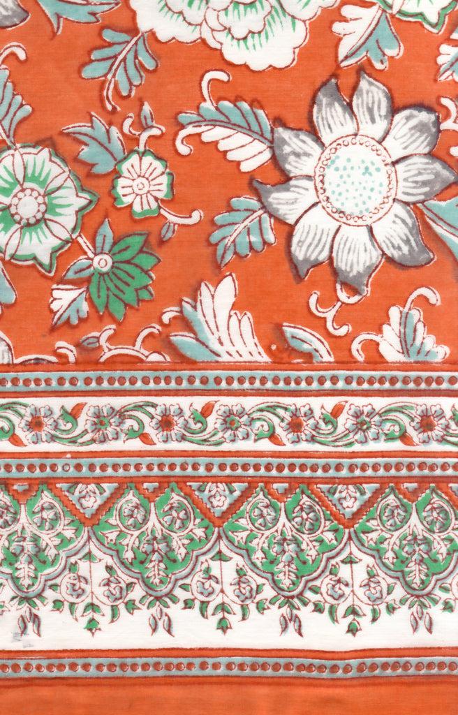 anokhi Scarf in Orange Vase