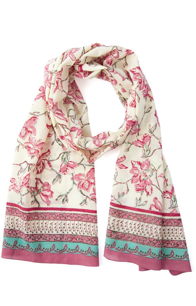Anokhi Scarf In Orchids