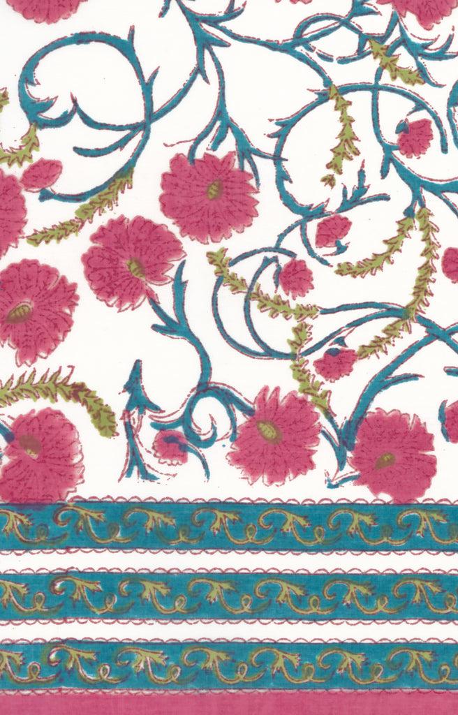 anokhi Scarf in Pink Vineflower