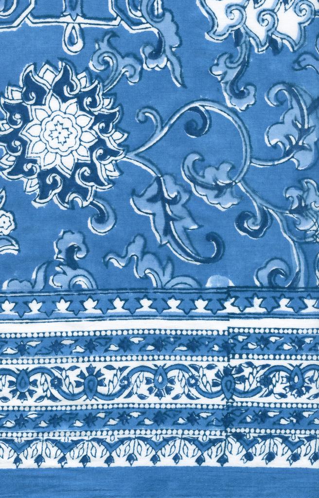 anokhi Scarf in Porcelain Blue