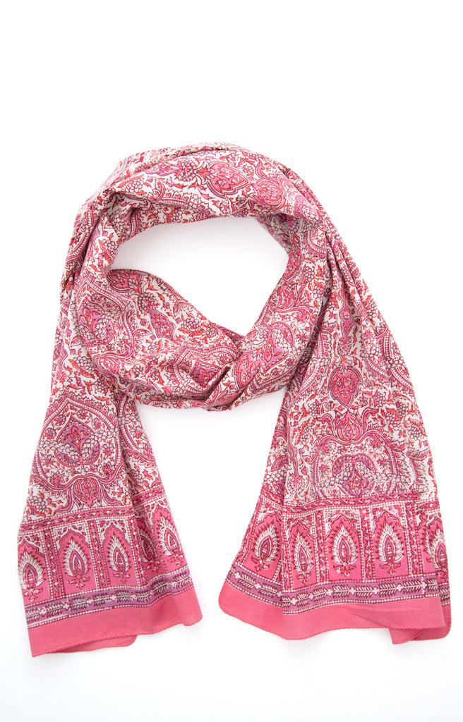 Anokhi Scarf In Rose Palace