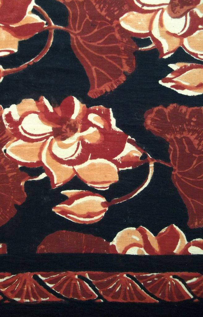 anokhi Scarf in Rust Lotus