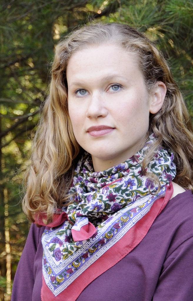 Anokhi Scarf In Summer Wildflowers