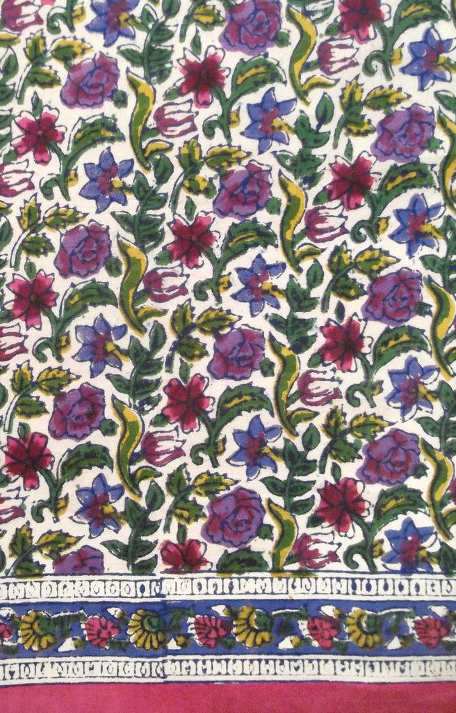 anokhi Scarf in Summer Wildflowers