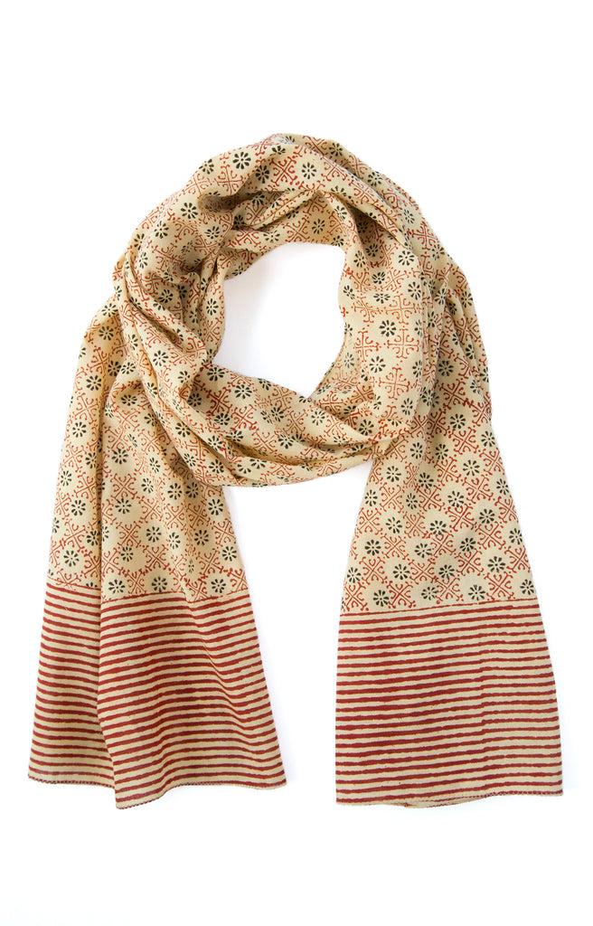 Anokhi Scarf In Sun Stamp