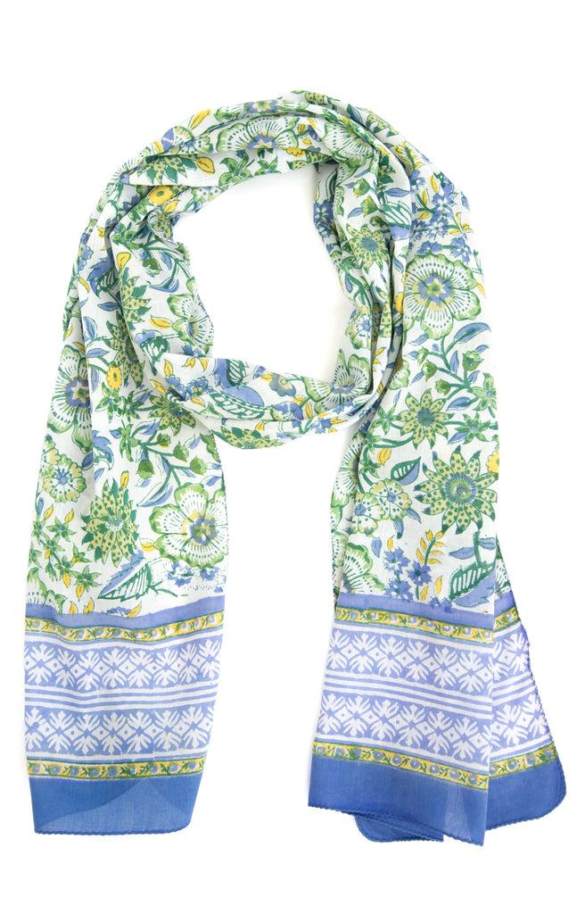 Anokhi Scarf In Swedish Garden Green