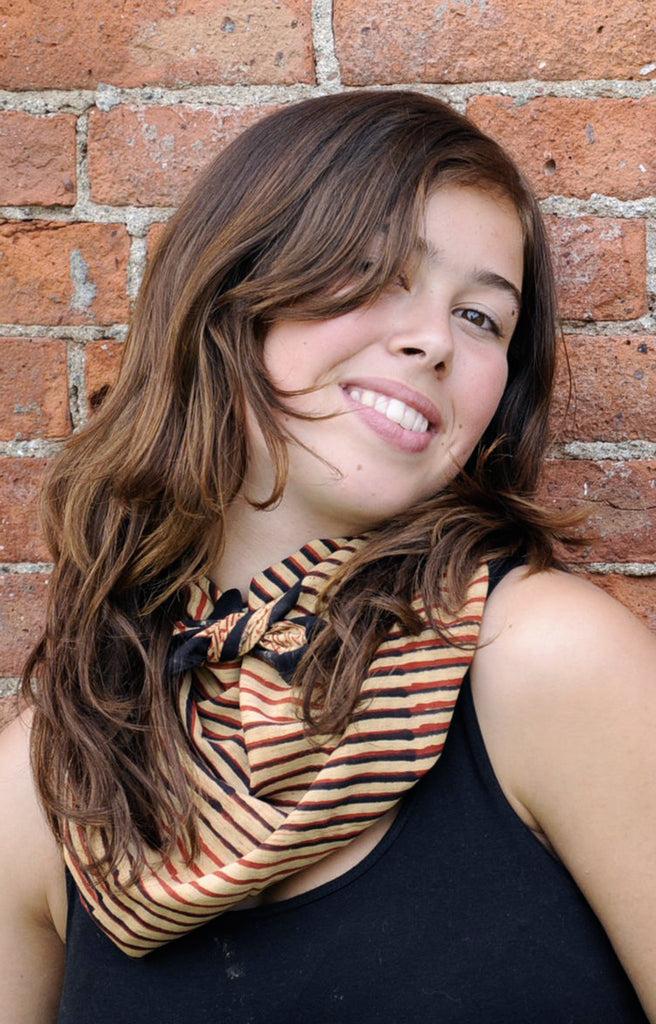Anokhi Scarf In Tribal Stripe