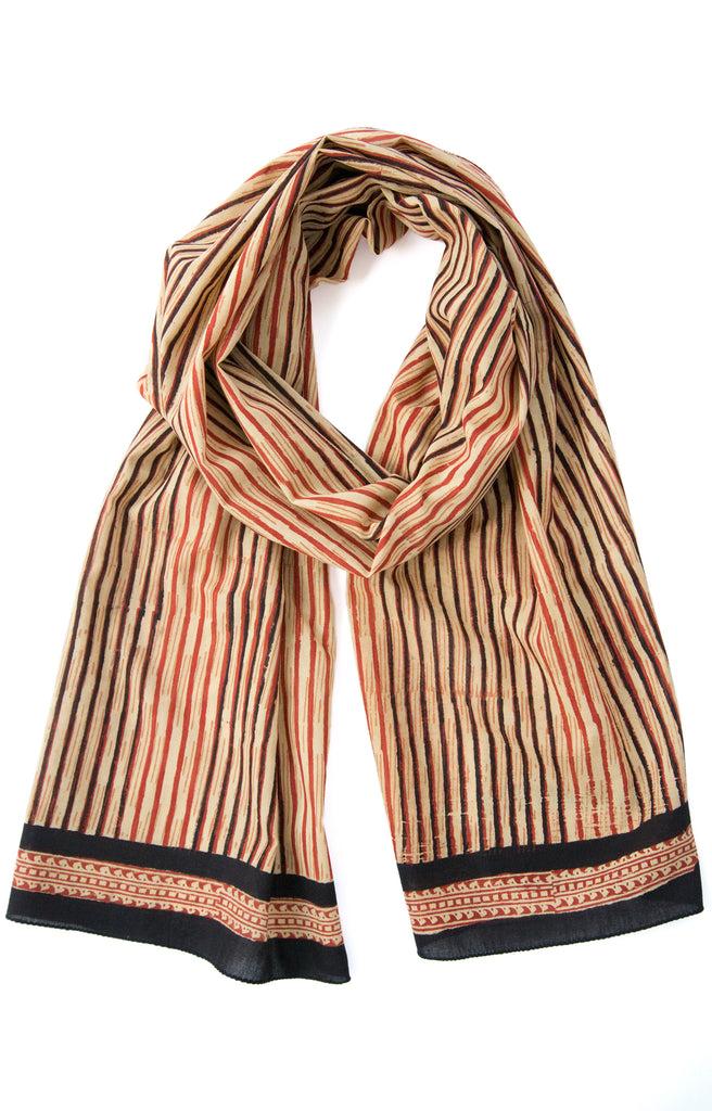Anokhi Scarf In Tribal Stripe