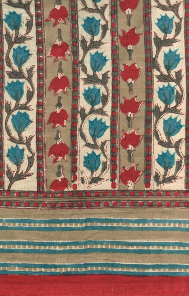 anokhi Scarf in Tulip Stripe