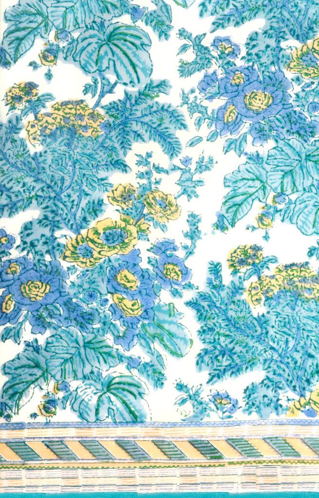 anokhi Scarf in Turquoise Bridal Wreath