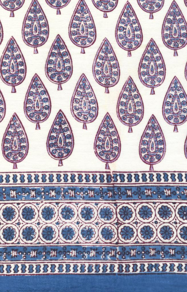 anokhi Scarf in Violet Cypress