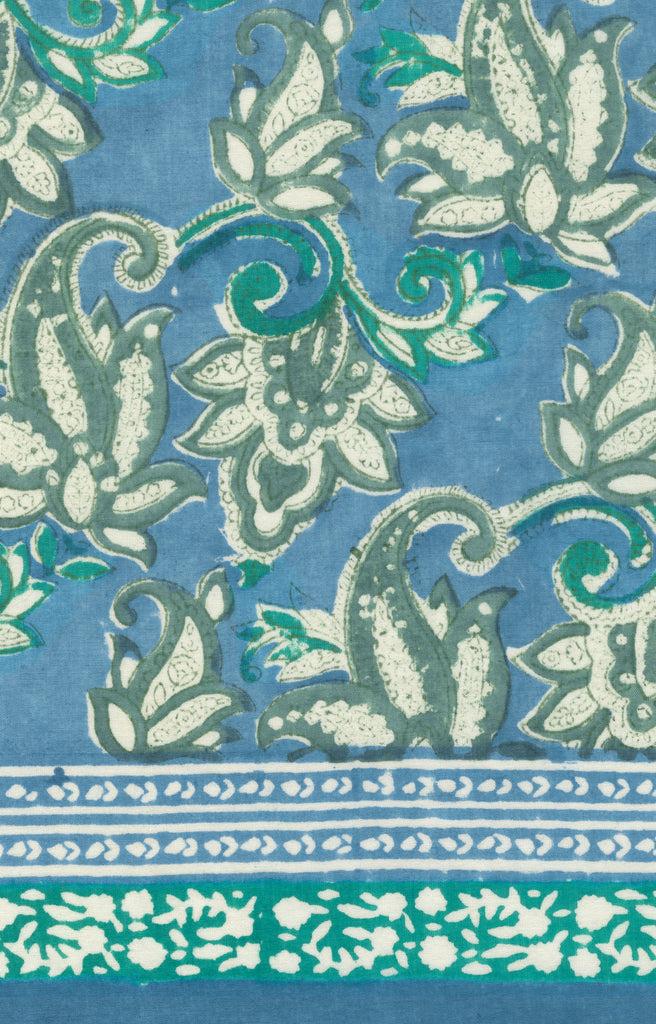 anokhi Scarf in Water Flower