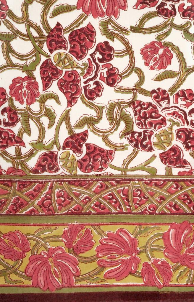 anokhi Scarf in Wine Trellis