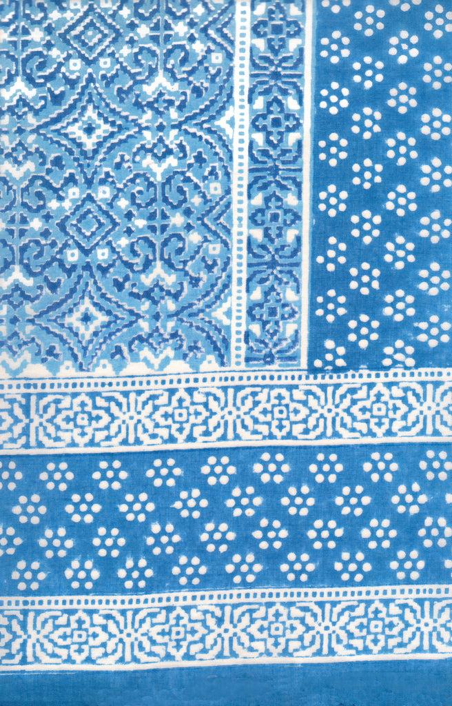 anokhi Scarf in Woven Blue