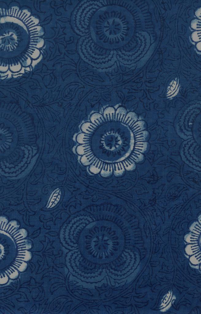 Anokhi Short Kimono In Moonlit Daisy