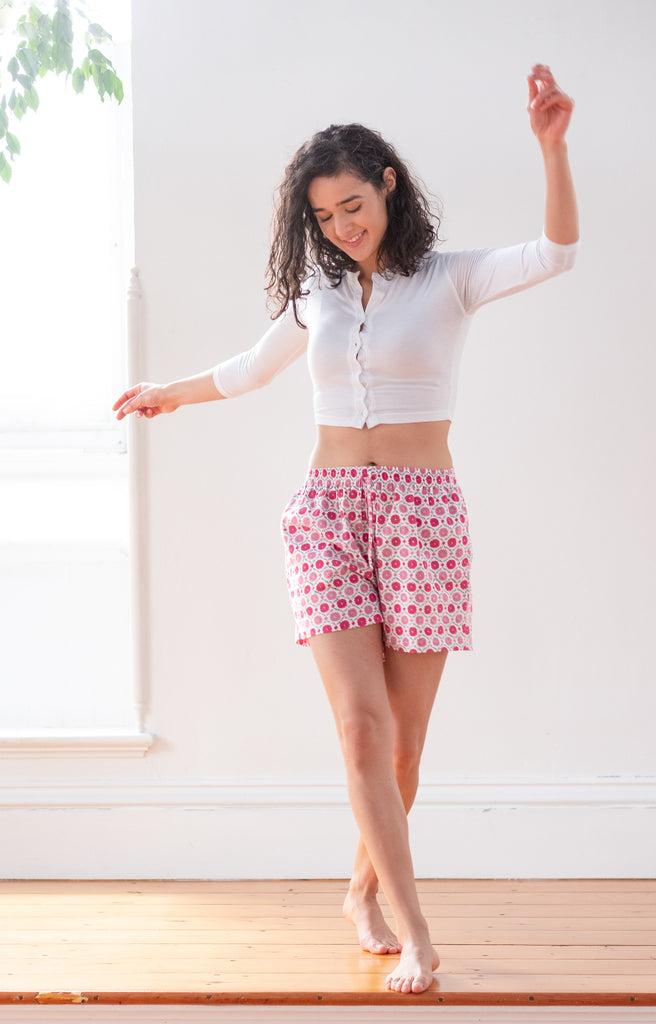 Anokhi Shorts In Sweet Rose