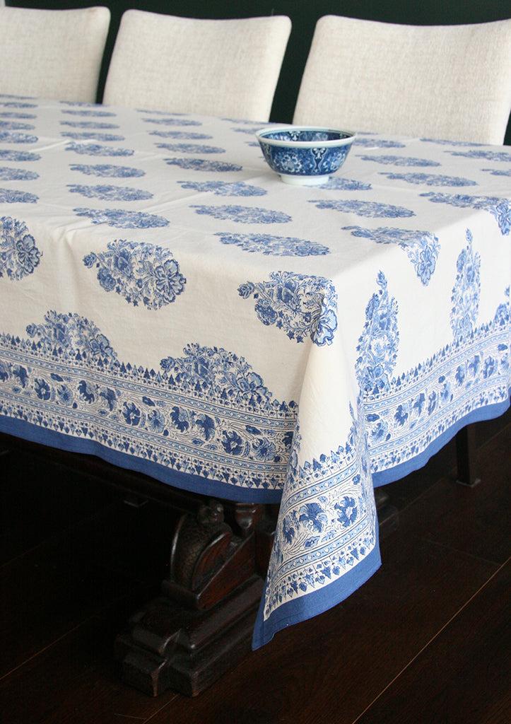 anokhi Table Linens in Blue Bouquet