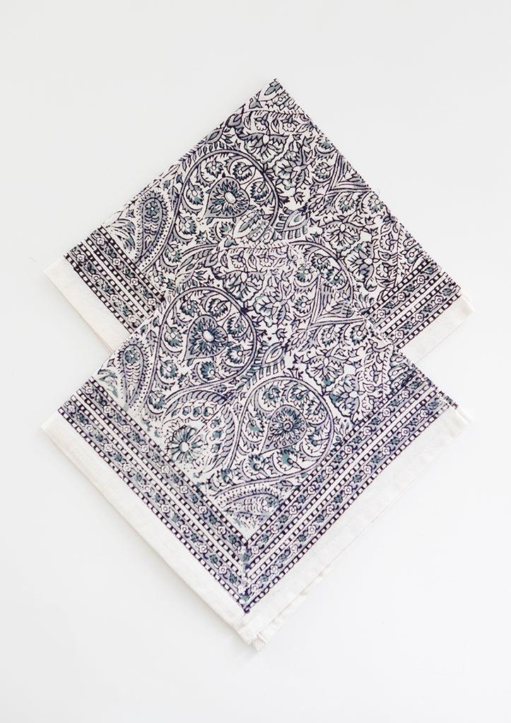Anokhi Table Linens In Grey Tiles