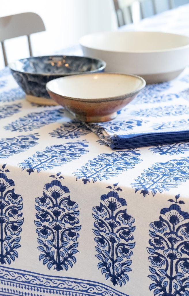 anokhi Table Linens in Moghul Blue