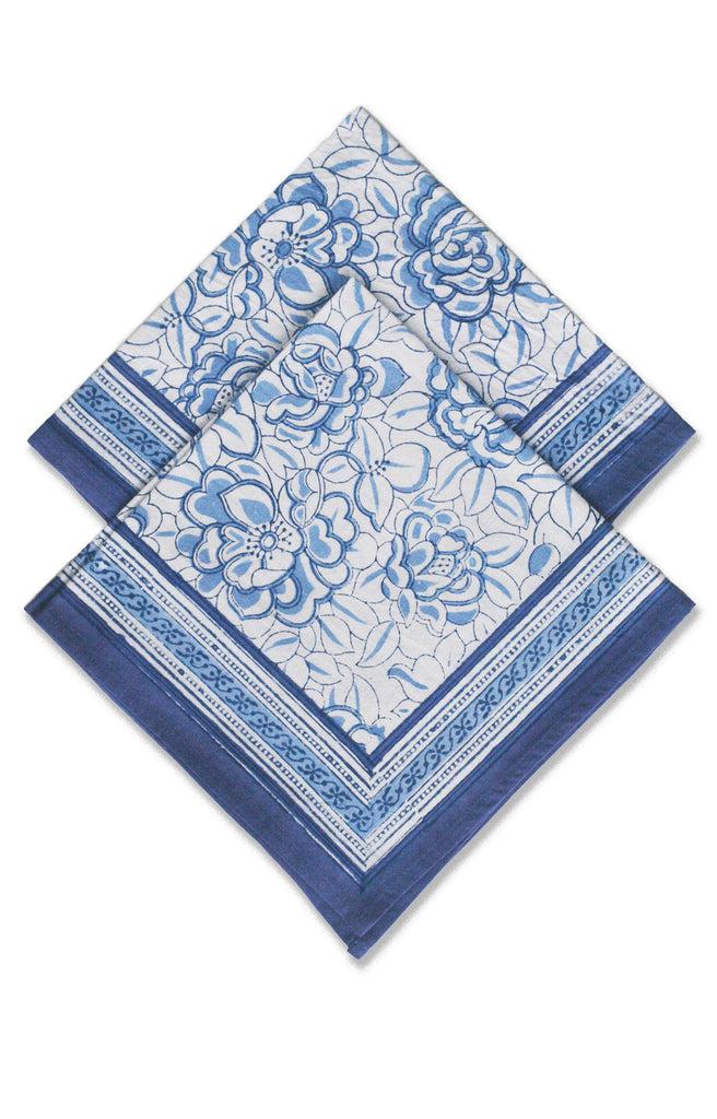 Anokhi Table Linens In Porcelain Flower White