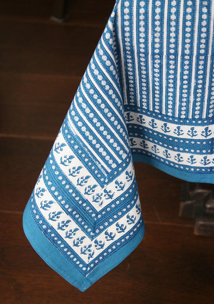 anokhi Table Linens in Striped Denim