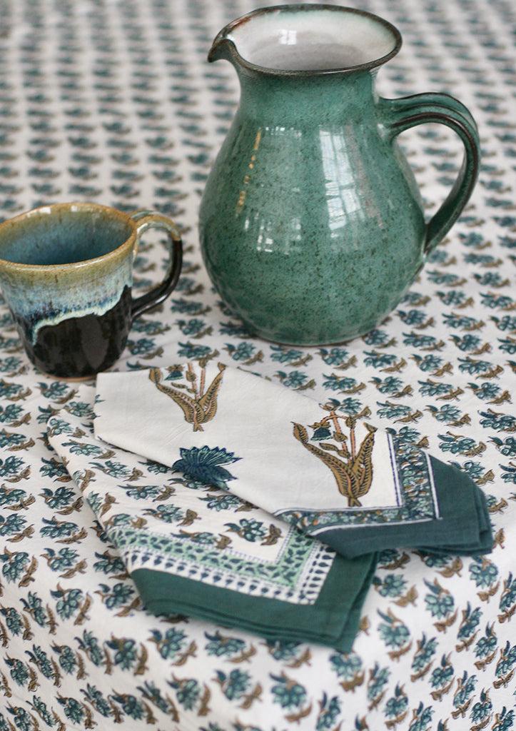 Anokhi Table Linens In Trillium Flower