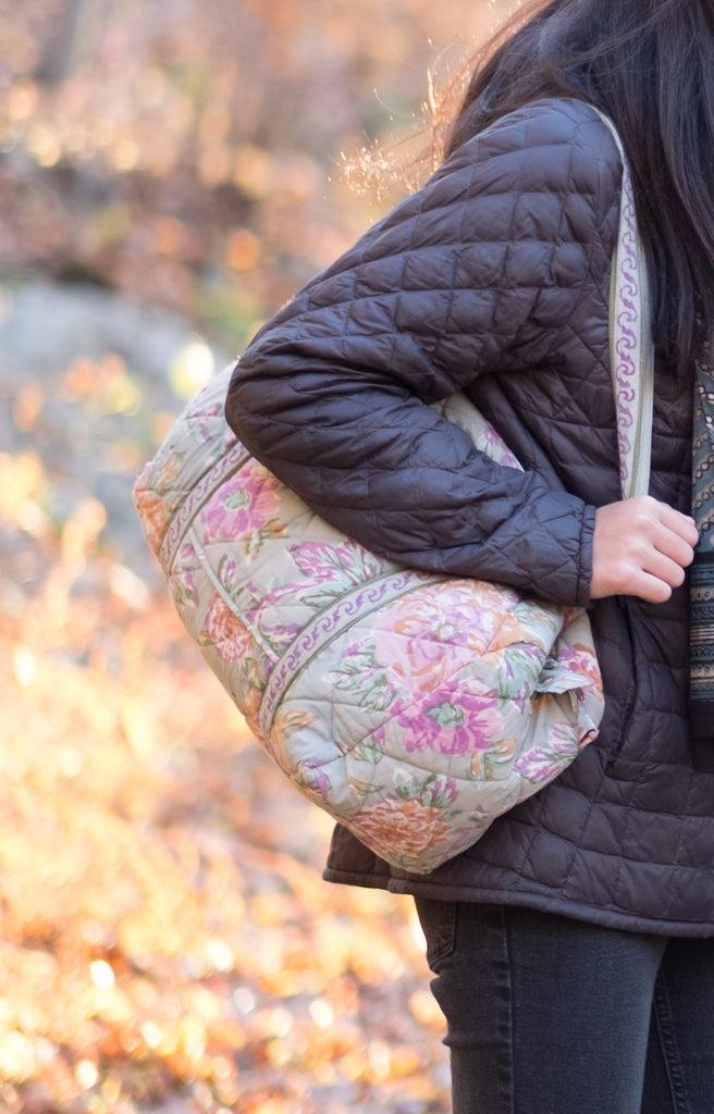 anokhi Weekend Bag in Vintage Roses