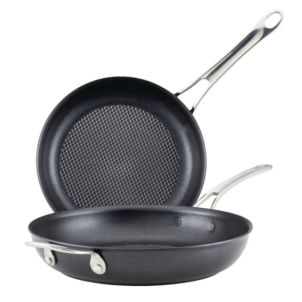 anolon 10-Inch and 12-Inch Hybrid Nonstick Frying Pan Set