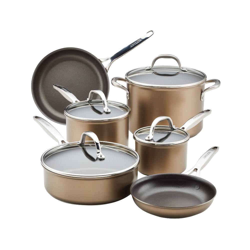anolon 10-Piece Hard Anodized Nonstick Cookware Set