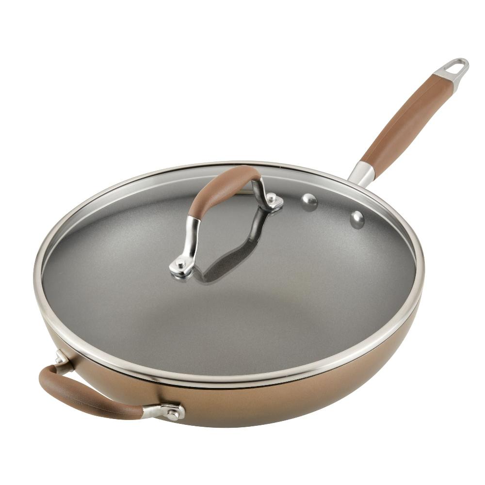 Anolon 12-Inch Hard Anodized Nonstick Ultimate Pan With Lid
