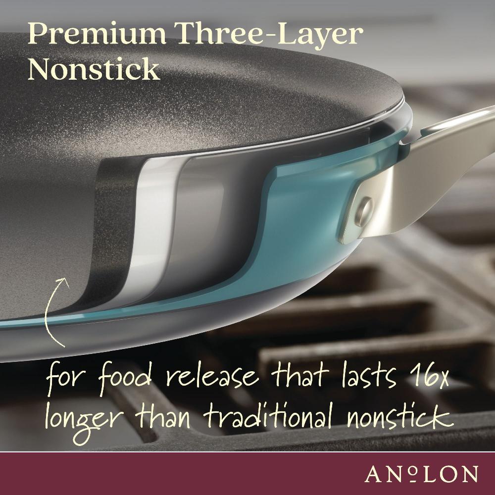 Anolon 2-Quart Hard Anodized Nonstick Sauce Pan With Lid