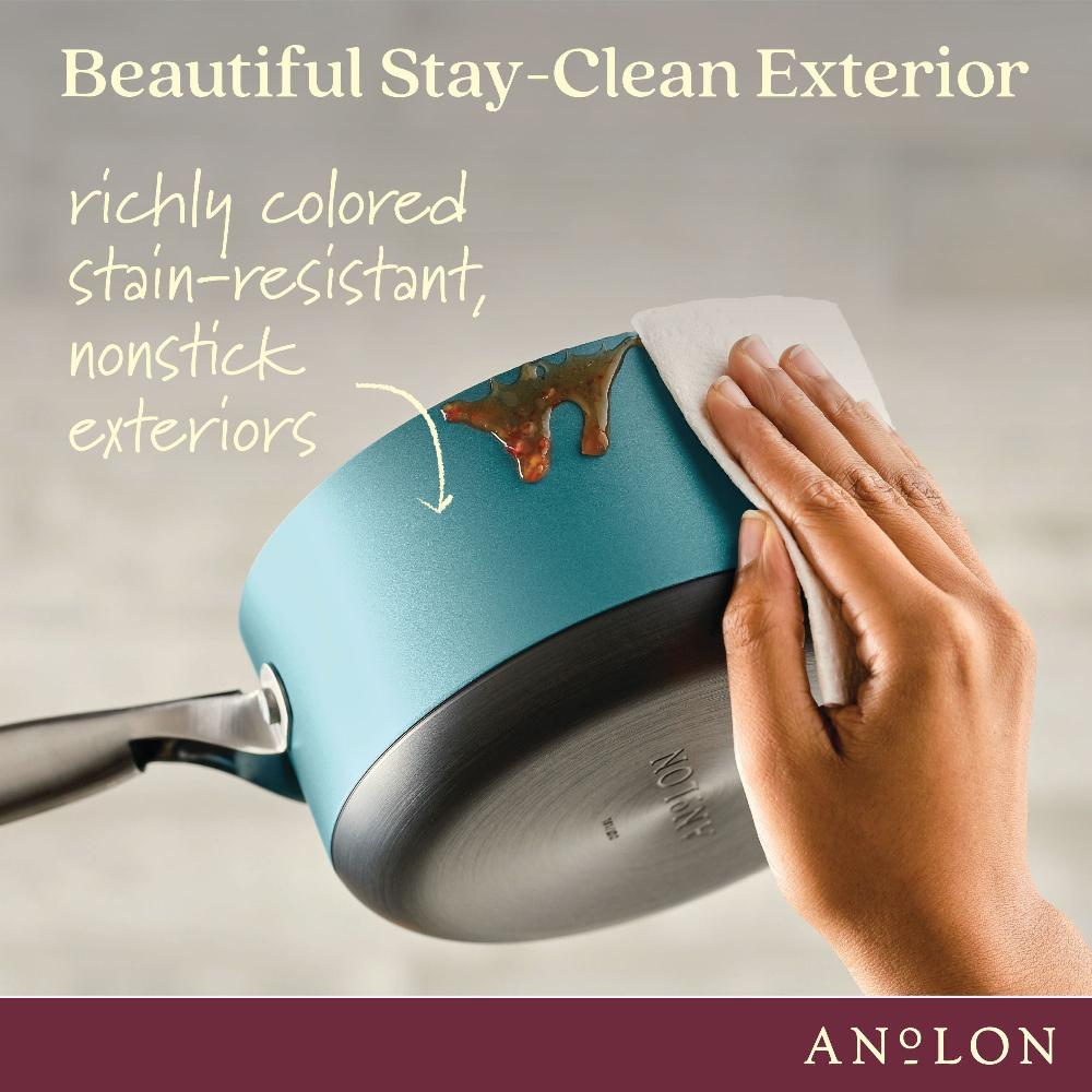 Anolon 2-Quart Hard Anodized Nonstick Sauce Pan With Lid