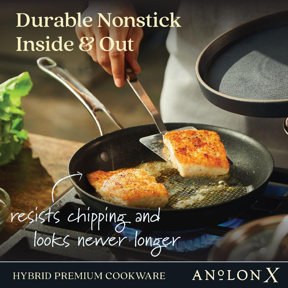 Anolon 3.5-Quart Hybrid Nonstick Induction Sauté Pan With Lid