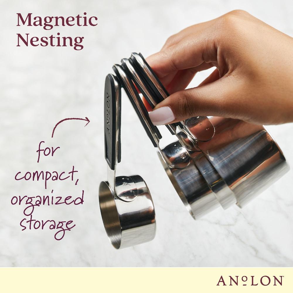 Anolon 4-Piece SureGrip® Magnetic Measuring Cup Set
