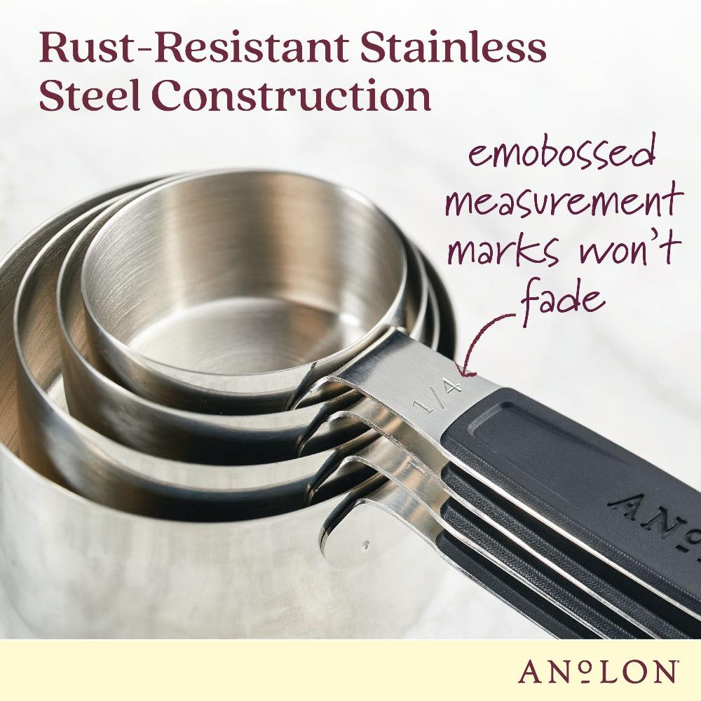 Anolon 4-Piece SureGrip® Magnetic Measuring Cup Set